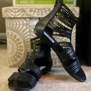 Steve Madden Black Gladiator Sandals